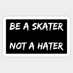 Be A Skater Not A Hater Magnet